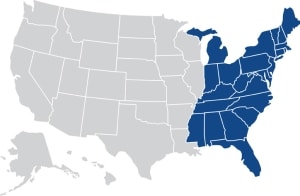 Karte der US-Verkäufe