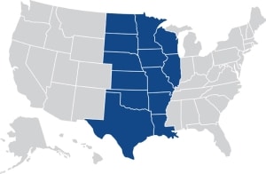 Karte der US-Verkäufe